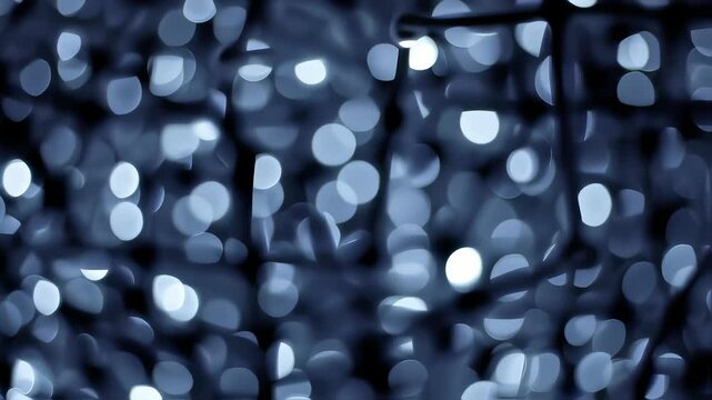 Network of Interconnected Bulbs in Abstract Pattern