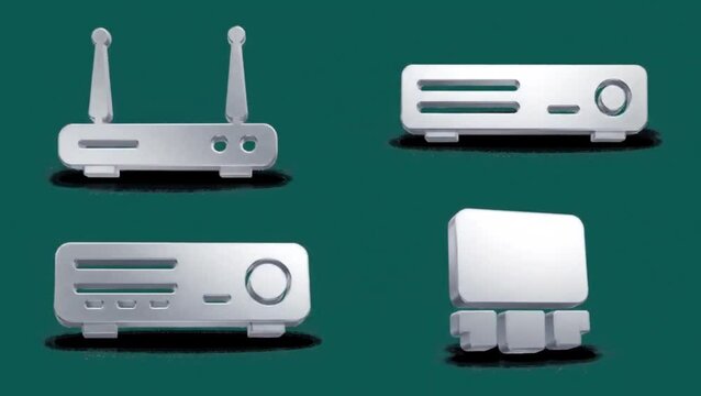 set of transport icons