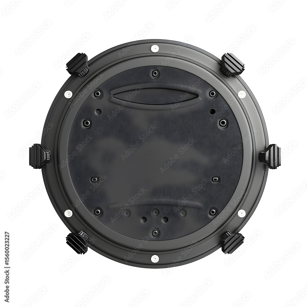 Aufkleber electronic drum practice pad with rubber surface dramatic lighting and dynamic perspective and reali
