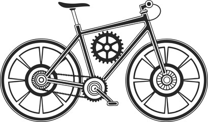 Urban Bicycle Transport Illustration Set Featuring City Bikes and Eco Commuting Scenes. Clean and Modern Bicycle Transport Designs for Urban Life and Green Travel Projects. City Cycling and Bicycle