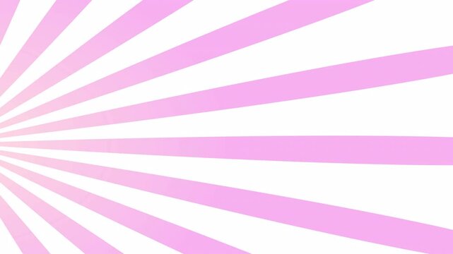 Sunburst Retro Animation of a Rotating pink rays looping background. 4k video