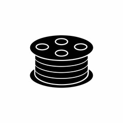 creative details Outline thermal cable spool icon vector illustration