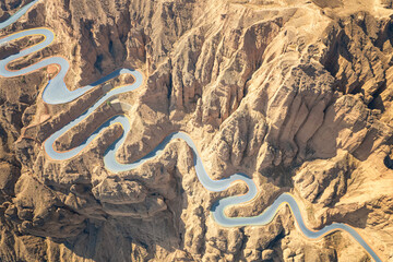 Yellow River Stone Forest in Jingtai, Gansu, China