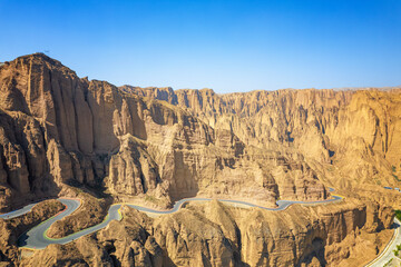 Yellow River Stone Forest in Jingtai, Gansu, China