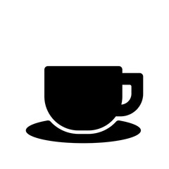 シンプルなコーヒーカップのアイコンイラスト