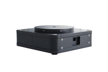 Obraz premium Compact LiDAR sensor with rotating top Textured surface detail and even diffused lighting and neutral studio backdrop. Ideal for print and web promotions and social media posts.