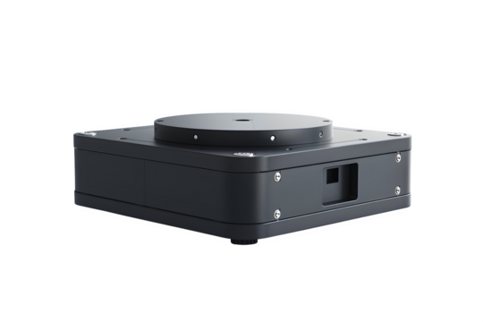 Compact LiDAR sensor with rotating top Textured surface detail and even diffused lighting and neutral studio backdrop. Ideal for print and web promotions and social media posts.