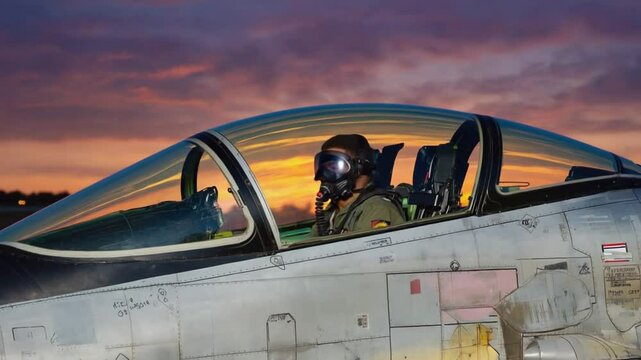 Fighter jet pilot.