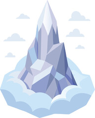 Fototapeta premium Geometric Iceberg Peak