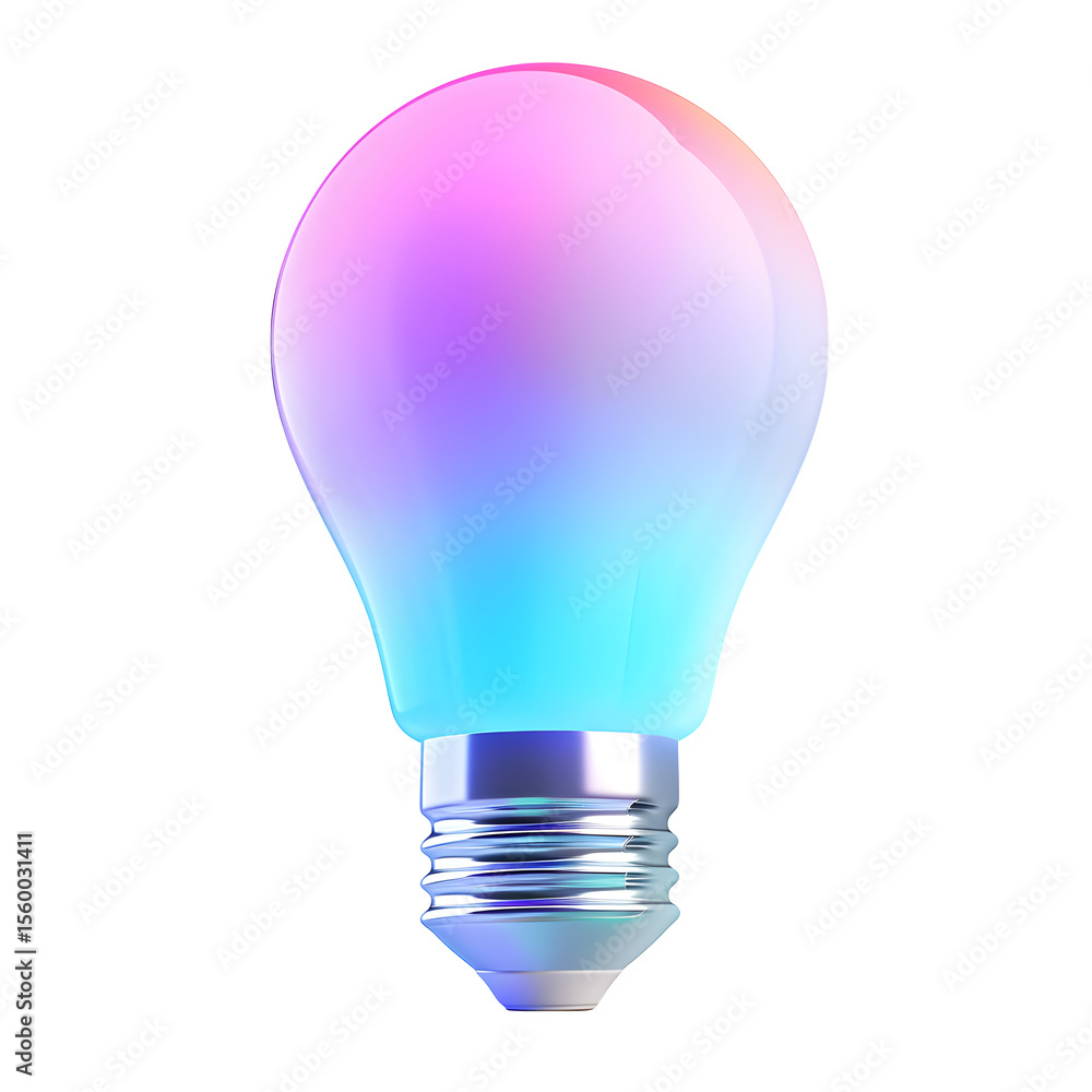 Poster color-changing wi-fi smart light bulb side view and low‑key lighting and textured surface detail. su