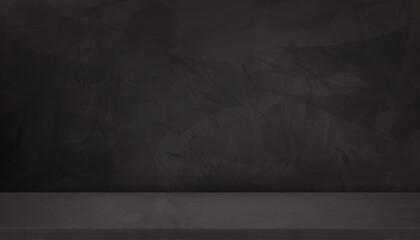 Autumn Background brown wall concrete texture with light,shadow on 3d podium stand display in studio room,Product background of abstract minialist display for Winter