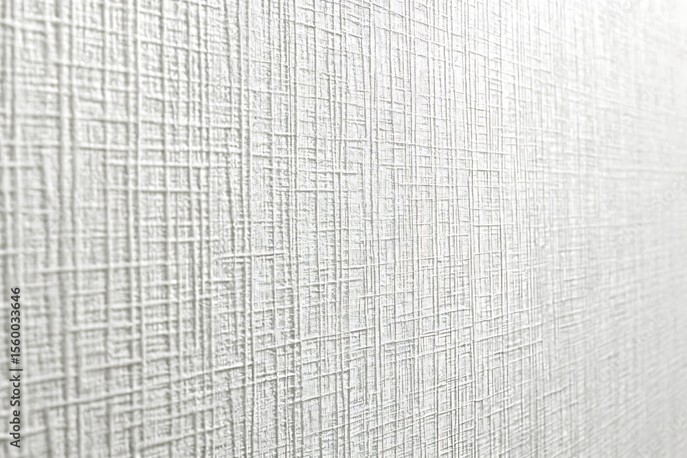 Poster close up of a textured white wallpaper with a subtle grid pattern
