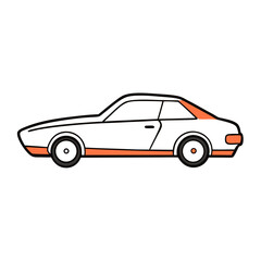 Scribble Car  Crayon Doodle Icon for Kids  Summer, School, and Playful Vector