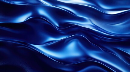 Obraz premium Aerial Light and Dark Blue Fluid Gradient Metal Background