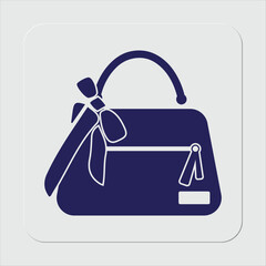 Shoulder Bag Vector Icon illustration Design, 