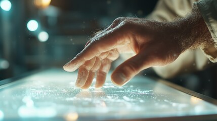 Innovative technology demonstration showcases interactive display at a science exhibition