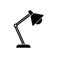 Desk Lamp Icon Vector Flat Clean Isolated Design