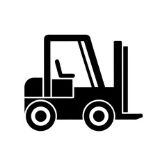 Forklift Icon Vector Flat Clean Isolated Design