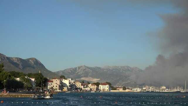 fire threatens to destroy outskirts of Croatian Split