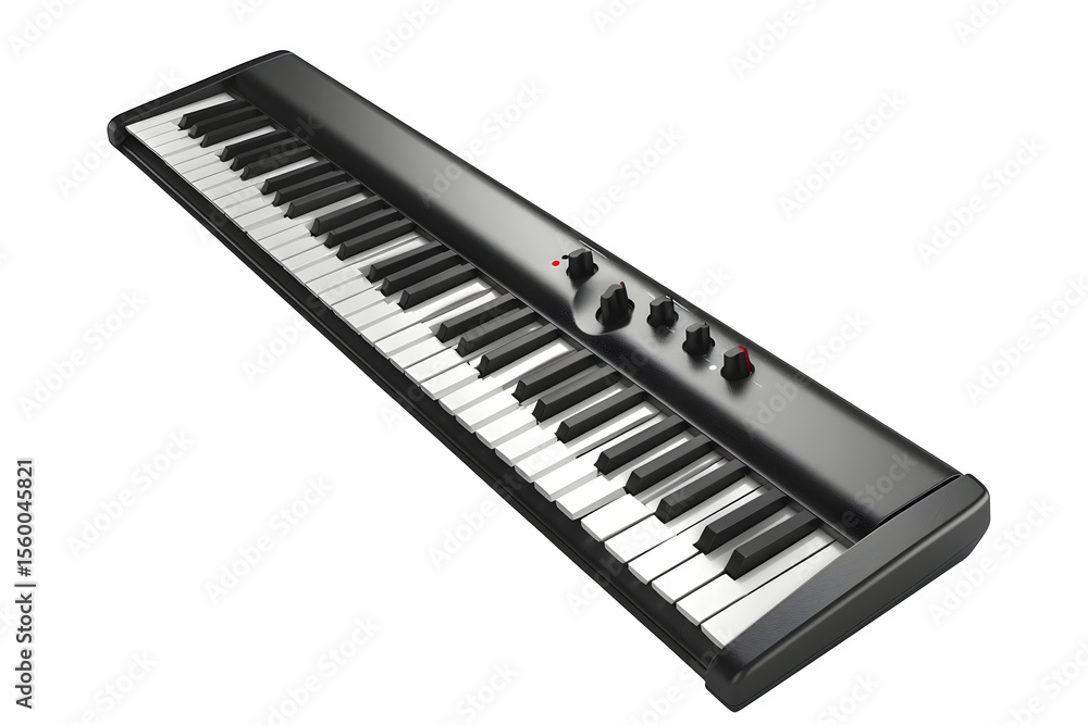 Poster -key bluetooth midi controller keyboard neutral studio backdrop and matte finish and high‑key lighti