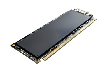 NVMe solid-state drive M. form factor Asymmetrical layout and dark background and soft studio lighting. Ideal for print and web promotions and social media posts. High resolution and print ready.