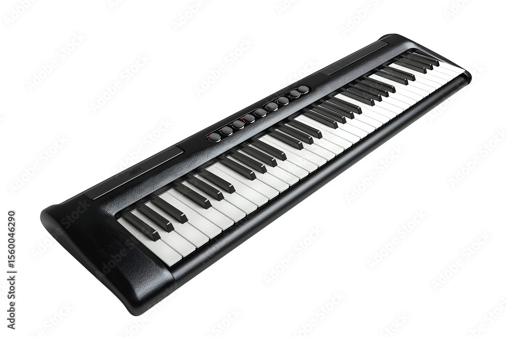 Poster -key bluetooth midi controller keyboard realistic material texture and dynamic perspective and clean