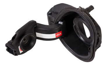 Fototapeta premium gas tank cover spare part for sale at a car service or at an auto-parsing.