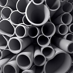 Abstract Gray Pipes Industrial Design Background
