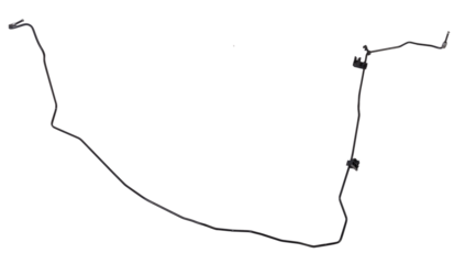 A metal brake pipe is part of the vehicle’s brake system, which supplies brake fluid under pressure to the service brake cylinders or calipers on wheels. Spare parts for sale in auto service.