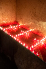 candles in the church