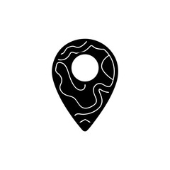 creative details Outline Map Pin Location Icon vector illustration