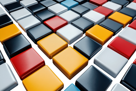 Colorful Blocks Pattern Geometric Shapes Abstract Design Artistic Tiles Bright Colors Mosaic Texture