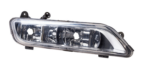Spare part for sale at auto-parsing or car body repair in service on a white isolated background -...