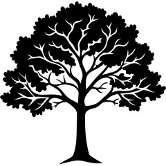 Fototapeta premium vector tree silhouette