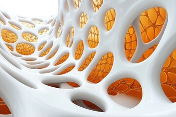 Interconnected Wonders An Abstract Architecture of Form and Light Texture Pattern Design Complex 3D