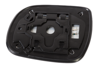 Blank empty screen Rearview car Mirror element on white isolated background. Spare parts catalog.