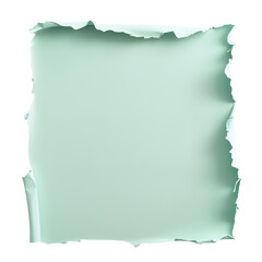 Torn pastel green paper with uneven borders