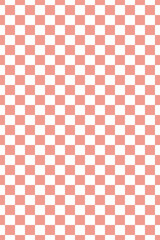 Seamless checkered pattern in color white pink
