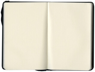 Open Blank Notebook Mockup with Empty Pages texture