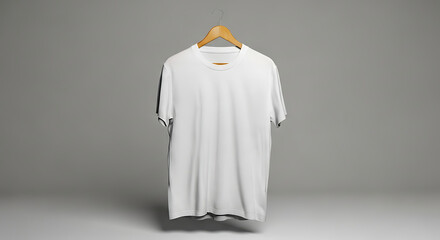 A serene statue of Buddha or Jesus wears elegant clothing draped on a hanger, showcasing textile beauty