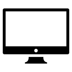 Icono monitor de ordenador o pantalla de televisor 