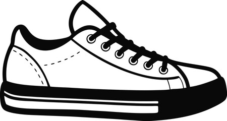 This collection of black and white images showcases of shoe