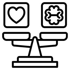 Mental Balance line icon