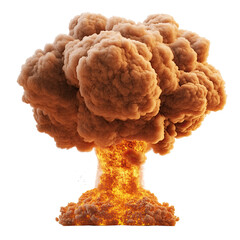 Explosive mushroom cloud