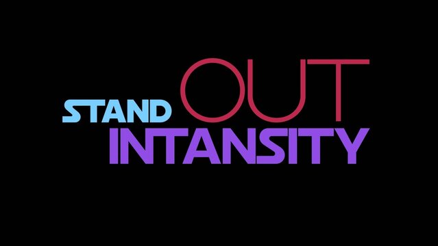 Colorful Kinetic Marketing Typography