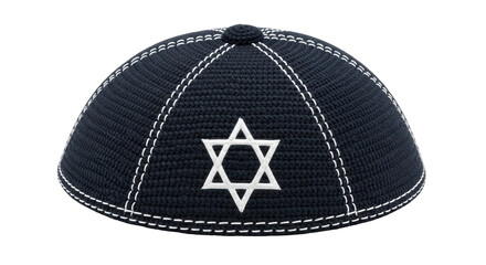 Isolated Kippah with Star of David