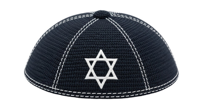 Isolated Kippah with Star of David