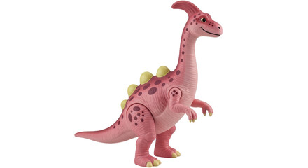 Isolated Cartoon Parasaurolophus Dinosaur