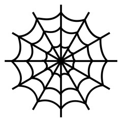 Icono de tela de araña. Elemento de decoración de halloween 