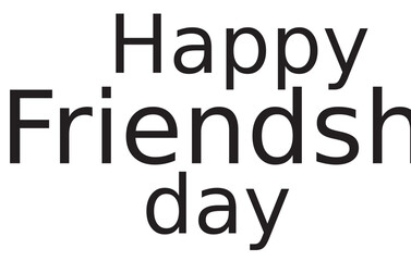 Obraz premium appy Friendship Day Message – Minimal Typography Poster